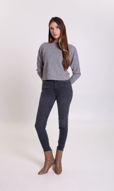 Skinny elastizado clasico con bigotes - Melody