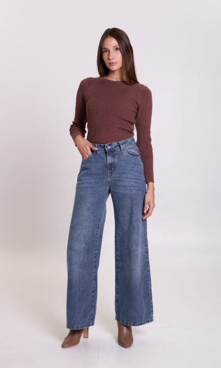 Wide leg rígido tiro alto - Thar