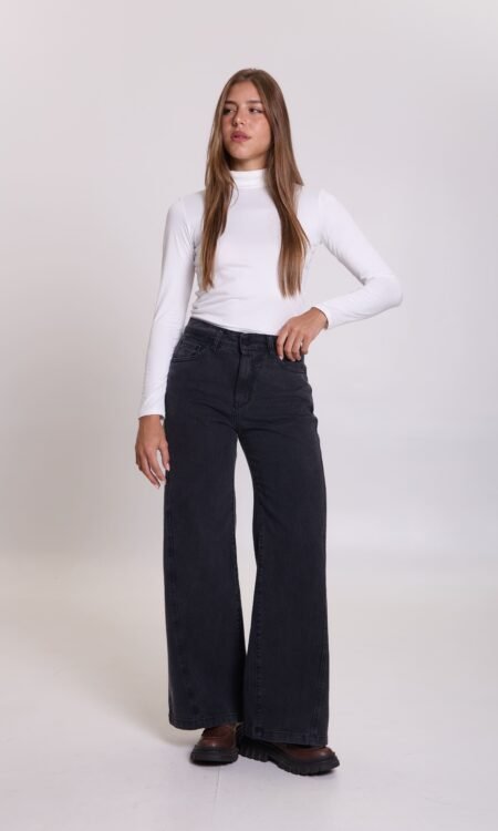 Wide leg rígido con costura diagonal - Anais