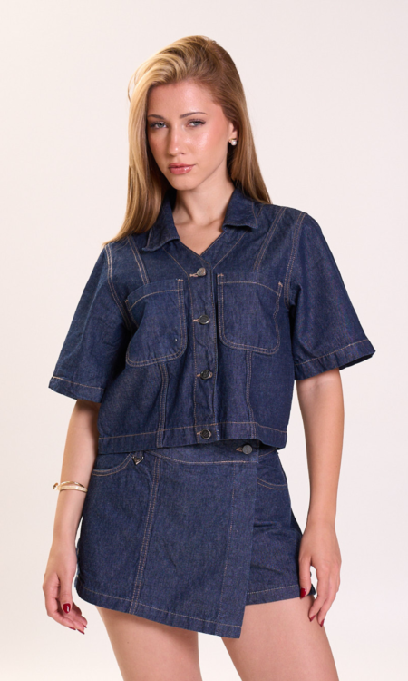 Camisa crop rigida - Rena