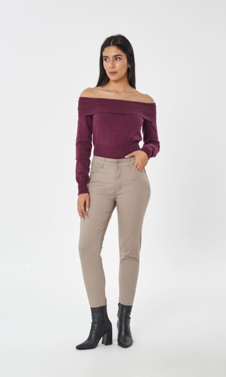 Skinny elastizado beige - Denver