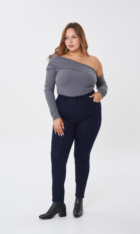 Skinny elastizado curvy azul indigo - Nazulcurvy