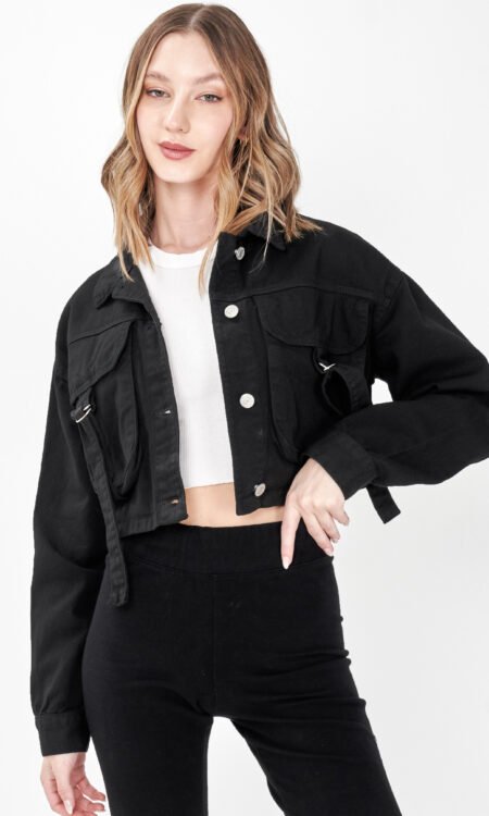 Campera rígida cargo con hebillas - Sansa