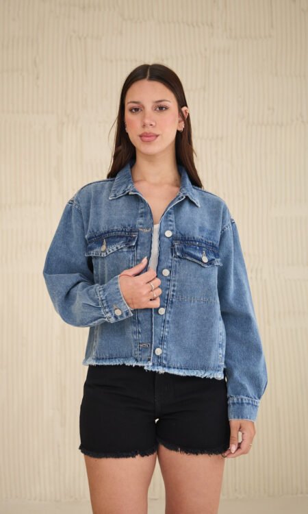 Camisa oversized boxy color azulino - Stella