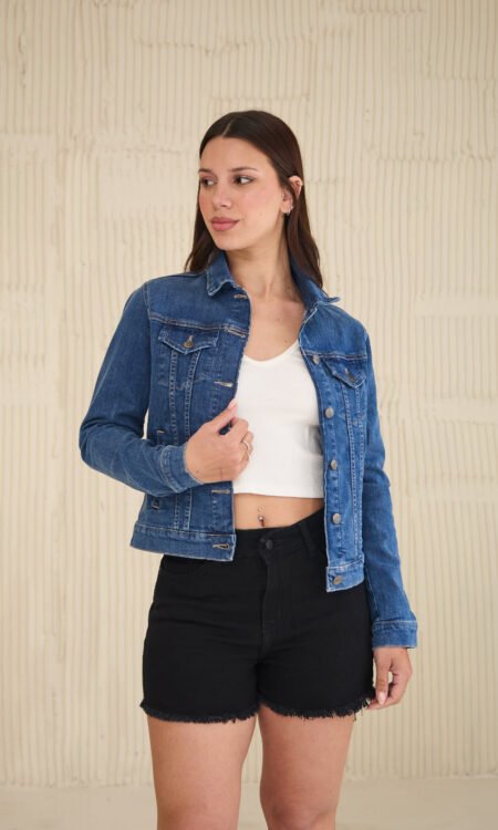 Campera confort clásica color azulino - Zaria