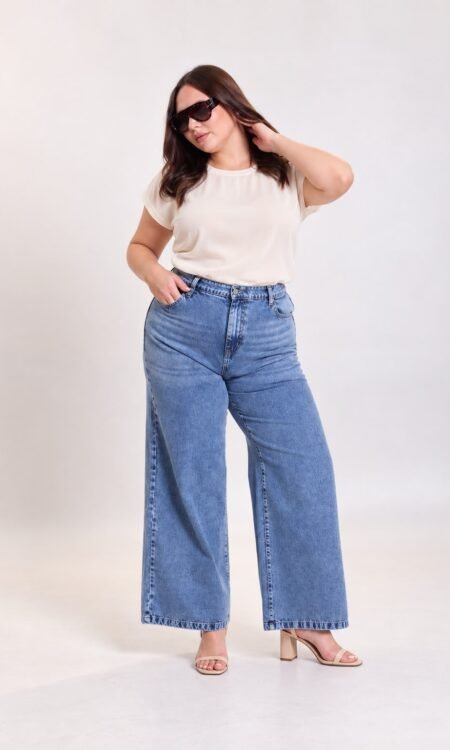Wide leg curvy rigido - Lumina