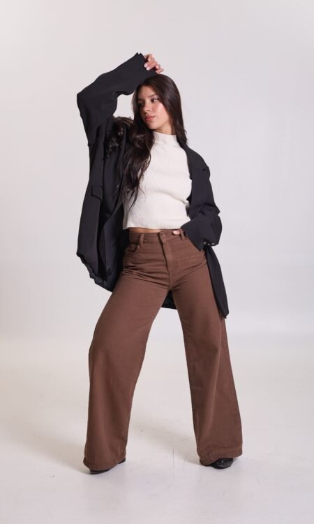 Wide leg rigido tiro alto - Ciena