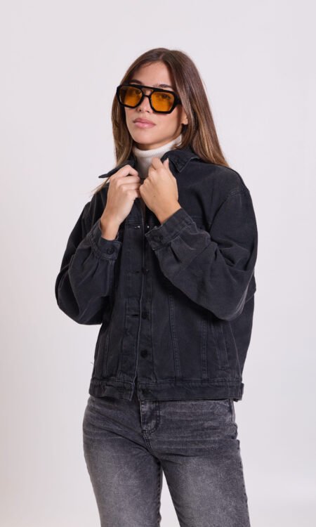 Campera Overzice boxy negra - Laia