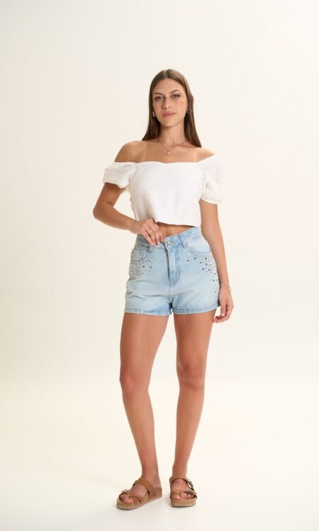 Short rigido con stras - Lumira