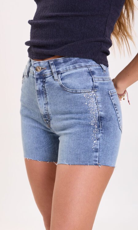 Short elastizado con stras -Saude