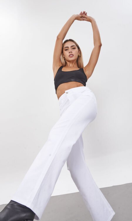 Wide leg blanco rígido - Albo