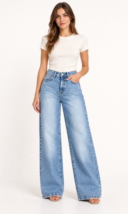 Wide leg rigido clasico tiro alto - Maverick